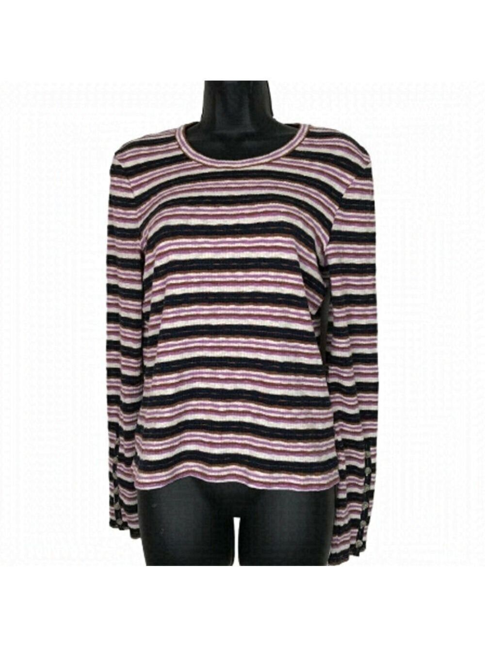 MADEWELL Thermal  Like Long Sleeved Colourful Top Size M
